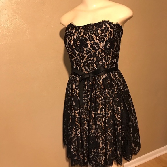 neiman marcus target black lace dress NWT Neiman Marcus x Target Robert Rodriguez Black Lace Strapless Mini Dress Sz 4
